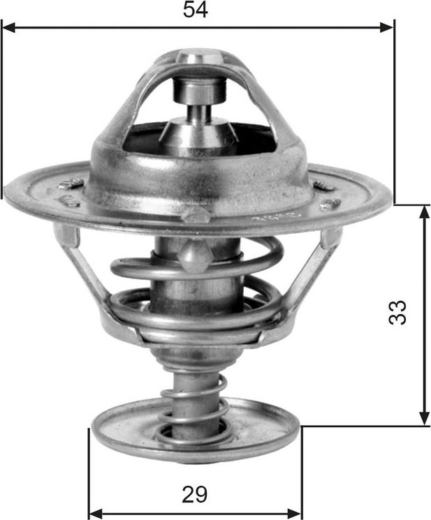 Термостат Gates для Nissan Bluebird VII (U11) 1984-1990. Артикул TH12988G1