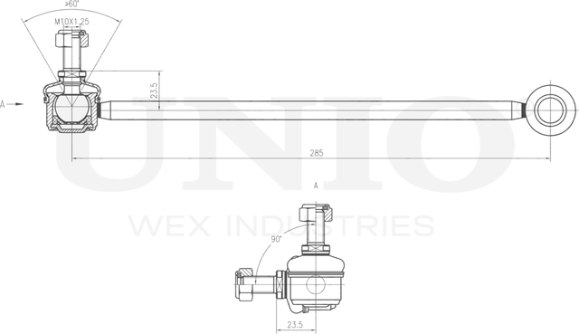 Тяга/стойка стабилизатора (Unio). Артикул SSP-50102
