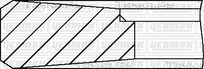 Поршневые кольца Yenmak. Артикул 91-09696-060