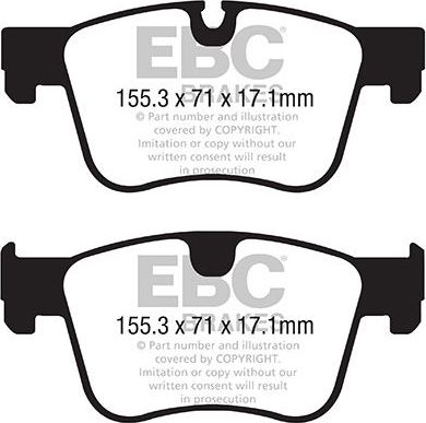 Тормозные колодки EBC Brakes. Артикул DP22359