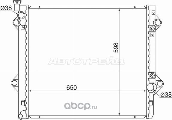 Радиатор LEXUS GX470 2UZ 02-07TOYOTA LAND CRUISER (SAT). Артикул TY0009120473R
