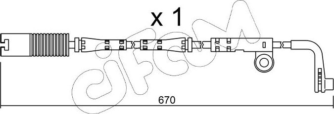 Датчик износа тормозных колодок  Metelli. Артикул SU.150