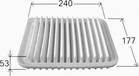 Воздушный фильтр JS Asakashi. Артикул A1013