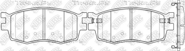 Тормозные колодки NiBK передние для Hyundai Accent III 2005-2010. Артикул PN0435