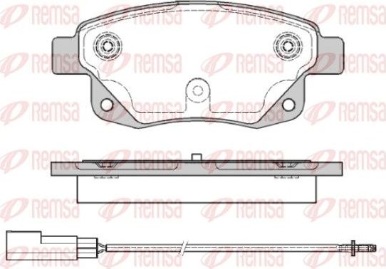 Тормозные колодки Remsa. Артикул 1252.01