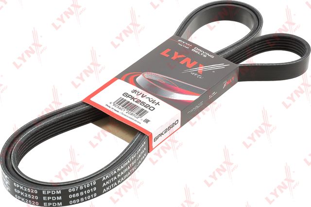 Приводной ремень поликлиновой LYNXauto для Porsche Panamera I 2011-2016. Артикул 6PK2520