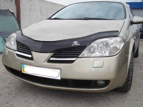Дефлектор Vip-Tuning (длинный) для капота Nissan Primera P12 2001-2008. Артикул NS10