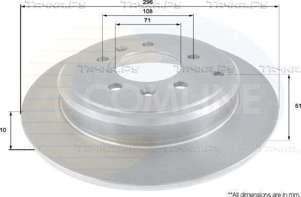 Тормозной диск Comline Comline. Артикул ADC1549