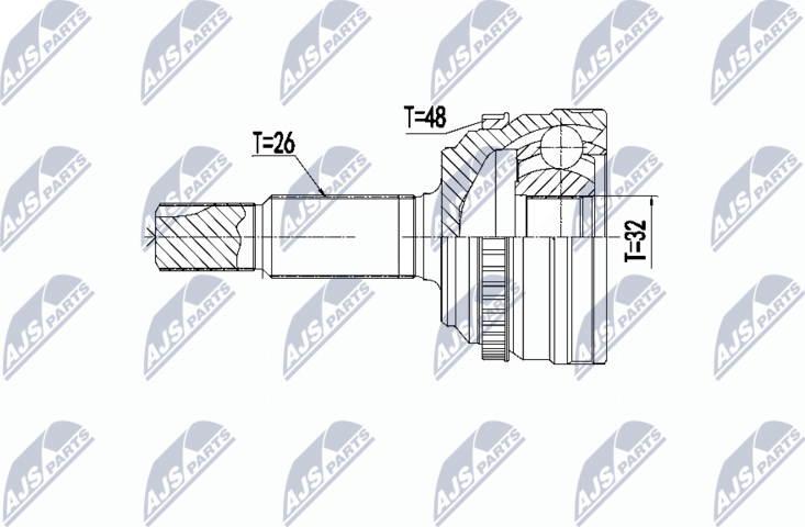 Шрус наружный (граната) NTY. Артикул NPZ-TY-096