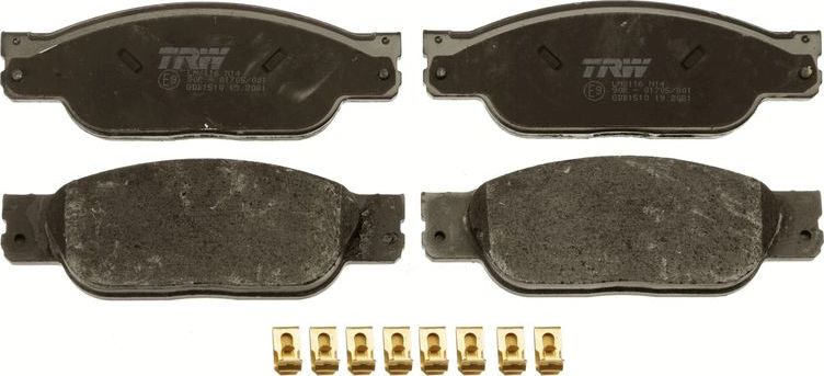 Тормозные колодки TRW COTEC. Артикул GDB1510