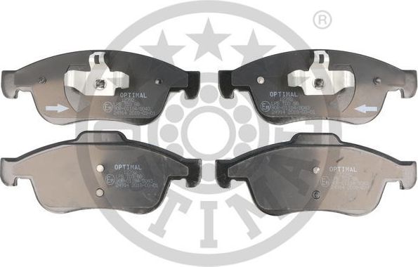 Тормозные колодки Optimal передние для Renault Duster II 2021-2026. Артикул BP-12392