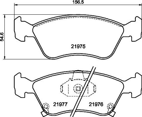Тормозные колодки Hella Pagid. Артикул 8DB 355 016-981
