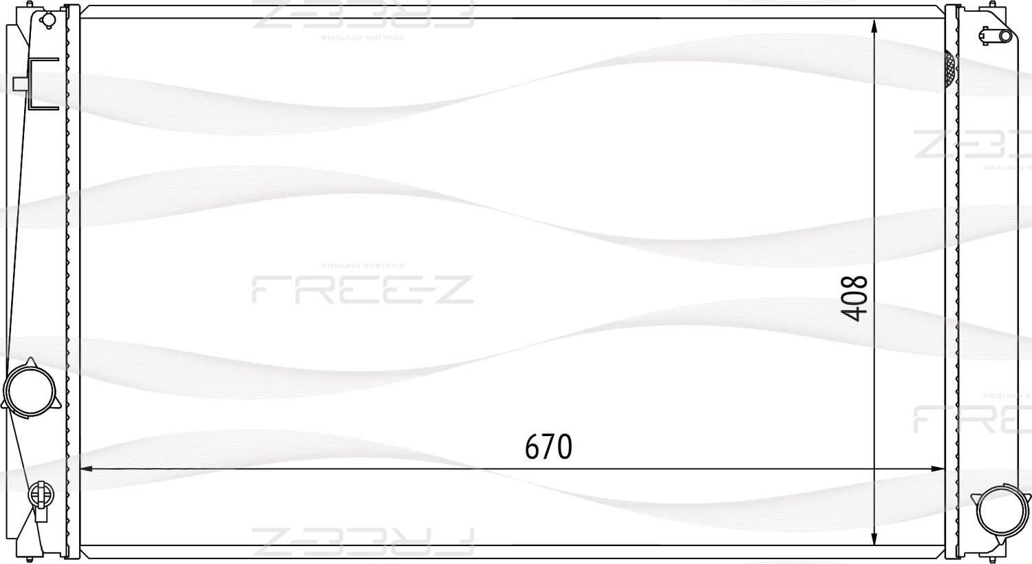 Радиатор TOYOTA RAV 4 06- 2.0VVT-I (Free-Z). Артикул KK0246