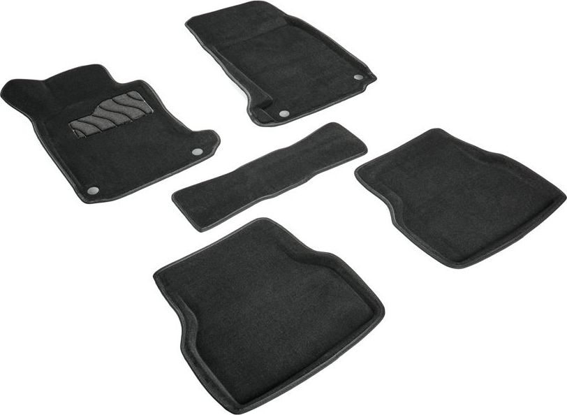 Коврики Seintex 3D ворсовые для салона BMW 5-серия E39 1995-2003 ЧЕРНЫЕ. Артикул 98684