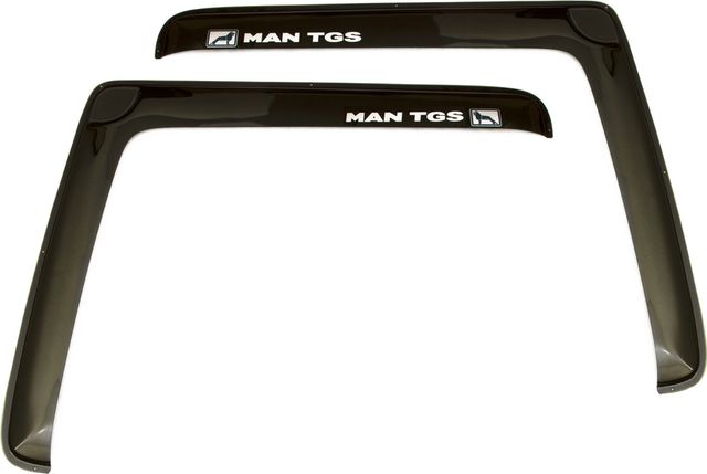 Дефлекторы REIN для окон (накладной скотч 3М) (2 шт.) MAN TGS 2007-2026 Дымчатый. Артикул REINWV859