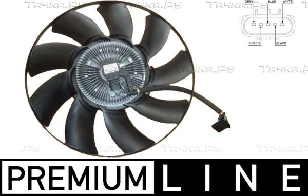 Вентилятор радиатора двигателя Mahle Premium. Артикул CFF 476 000P