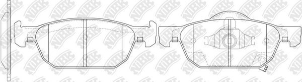 Тормозные колодки NiBK. Артикул PN8863
