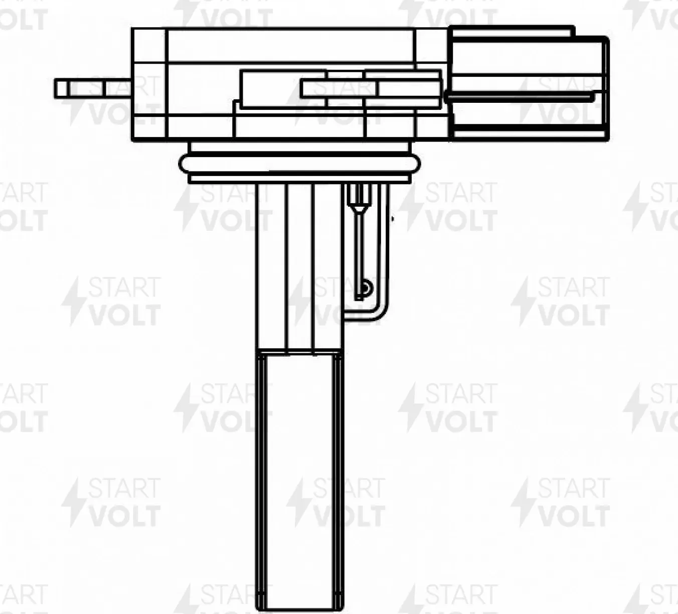 Датчик масс.расх.воздуха для а/м Toyota Corolla E15 (06-) 1.6i/RAV4 (12-) 2.0i (без корпуса) (VS-MF (Startvolt). Артикул vs-mf-1901
