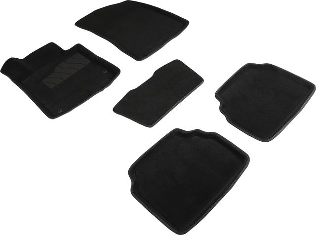 Коврики 3D Seintex для салона Kia K5 2020-2026 ЧЕРНЫЕ. Артикул 95068