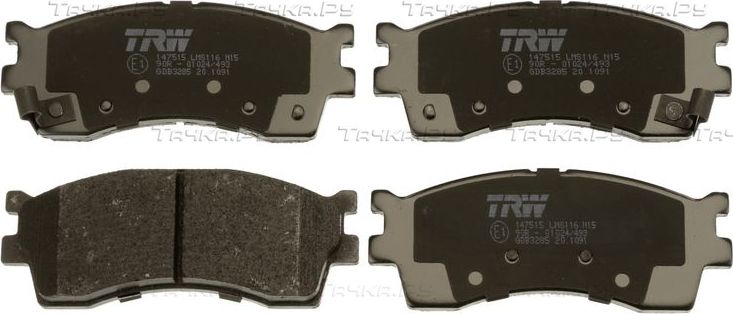 Тормозные колодки TRW COTEC передние для Kia Carens I 2000-2002. Артикул GDB3285