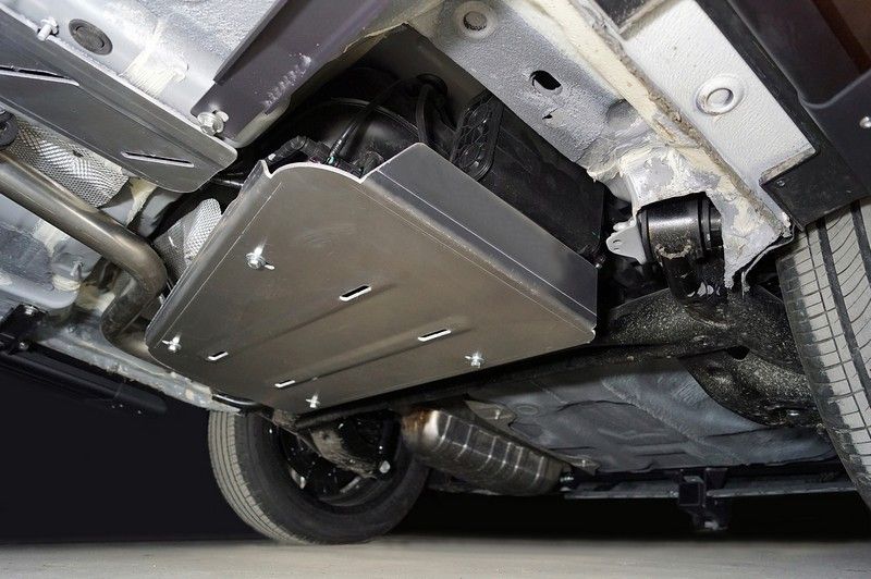 Защита алюминиевая ТСС (4 мм) для бака и адсорбера JAC JS4 2022-2026. Артикул ZKTCC00567