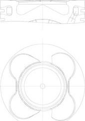 Поршень Mahle для BMW 7 IV (E65/E66) 2003-2008. Артикул 081 PI 00102 000