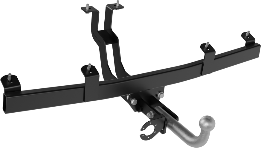 Фаркоп PT Group с крашеной балкой и оцинкованным крюком для Lada Niva 2020-2021. Артикул LNT-09-991528.00Black