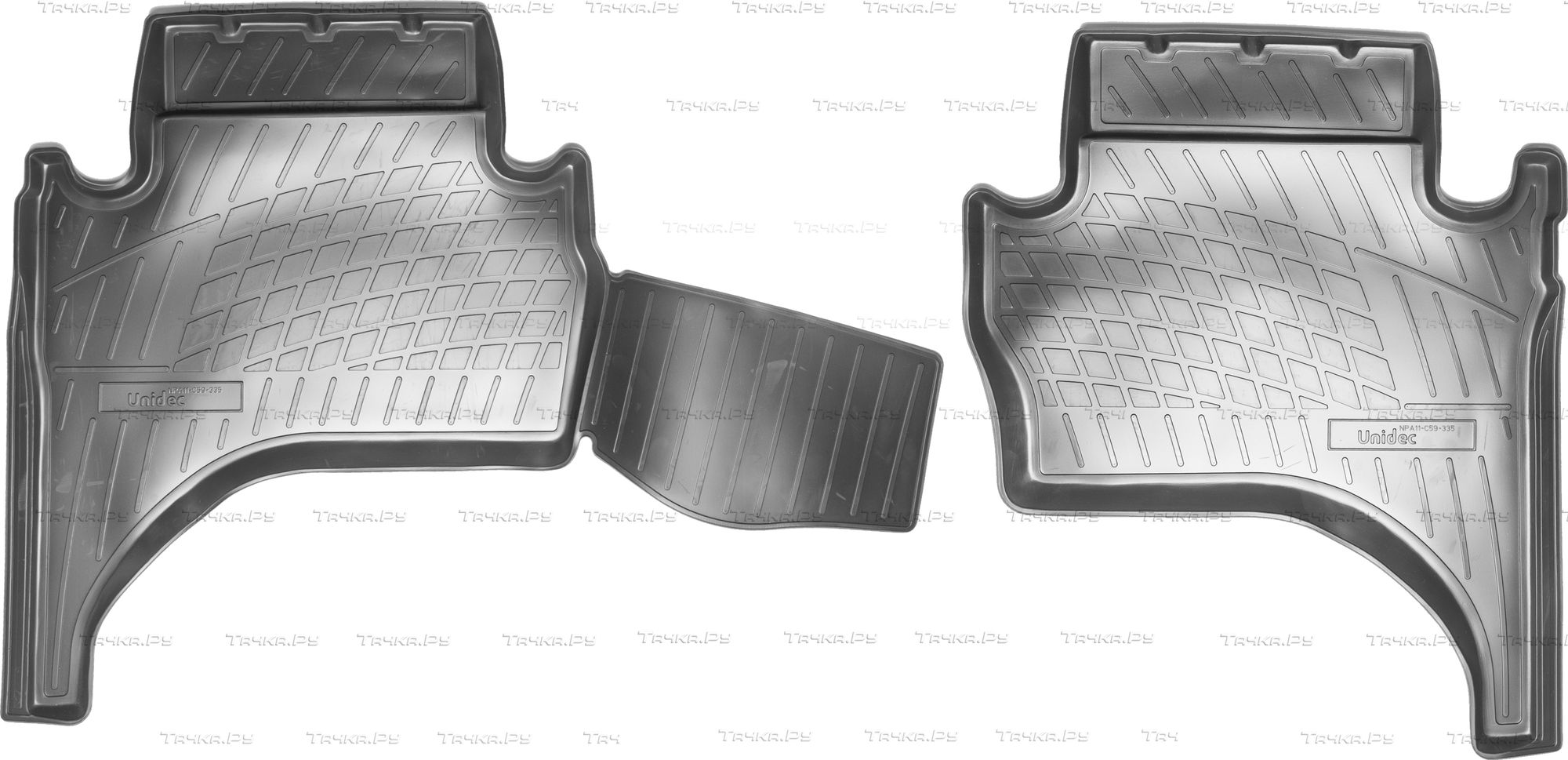 Коврики Норпласт для салона (задняя пара) Mitsubishi L200 V 2015-2026. Артикул NPA01-C59-338