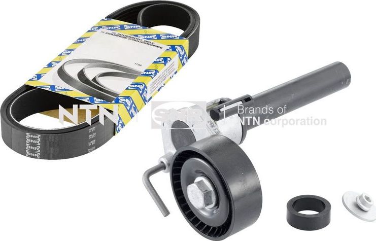 Приводной ремень поликлиновой с роликами (комплект) NTN / SNR. Артикул KA857.44