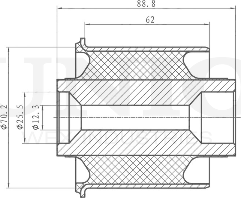 Сайлентблок балки (Unio). Артикул RMP-20241