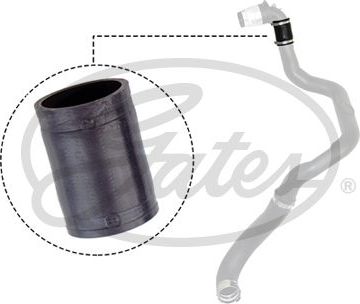 Патрубок интеркулера Gates для Renault Master III 2010-2026. Артикул 09-0534