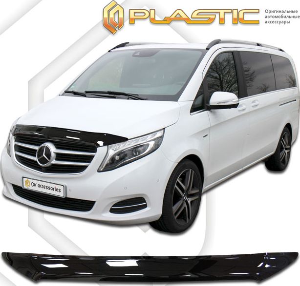 Дефлектор СА Пластик для капота (Classic черный) Mercedes-Benz Vito 2014-2026. Артикул 2010010111007