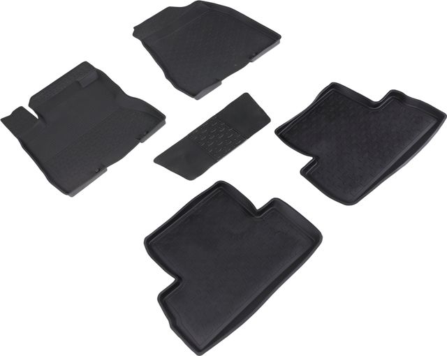 Коврики резиновые Seintex с высоким бортиком для салона Nissan Х-Trail T31 2007-2014. Артикул 01276