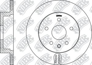 Тормозной диск NiBK задний для Infiniti QX50 I 2013-2017. Артикул RN22001