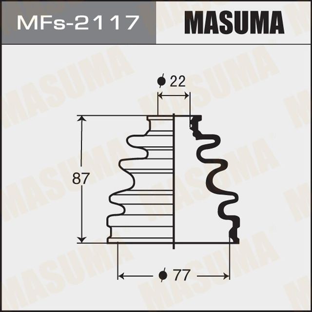 Пыльник шруса (комплект) Masuma. Артикул MFs-2117
