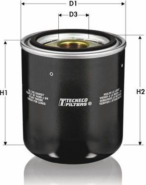 Патрон осушителя воздуха пневмосистемы  Tecneco Filters. Артикул OL5693AIRDRY