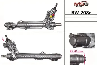 Рулевая рейка c ГУР восстановленная BMW 5 E39 1995-2004 BW208R (MSG). Артикул BW208R