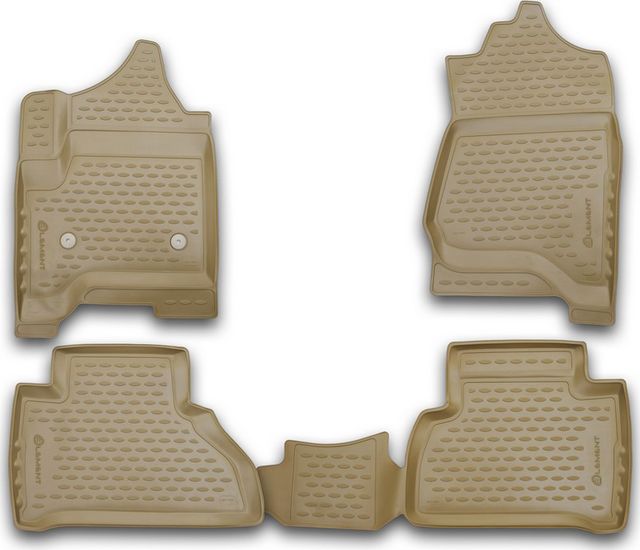 Коврики Element 3D для салона Cadillac Escalade IV 2015-2026 Бежевые. Артикул CARCDL00001b