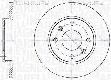 Тормозной диск Magneti Marelli. Артикул 361302040147