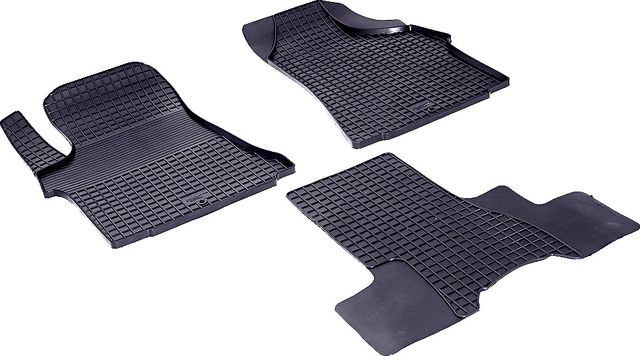 Коврики резиновые Seintex с узором сетка для салона Hyundai Grand Starex H1 2007-2026. Артикул 84811