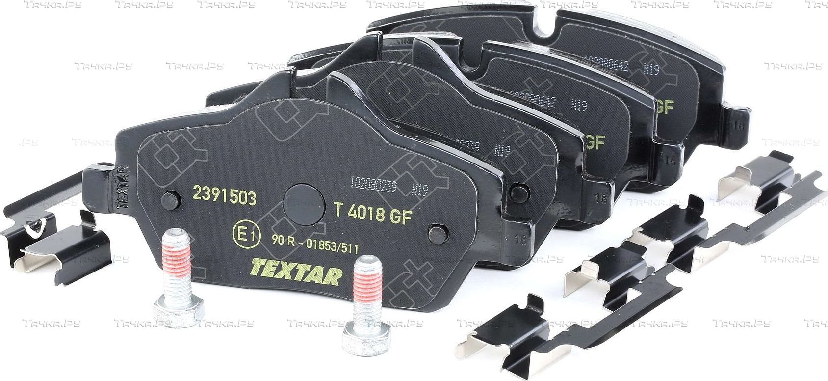 Тормозные колодки Textar Q+ передние для MINI Clubman I (R55) 2007-2014. Артикул 2391503