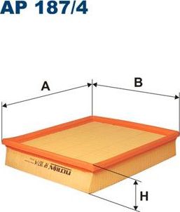 Воздушный фильтр Filtron для Rover 75 I 1999-2005. Артикул AP 187/4