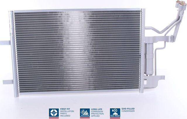 Радиатор кондиционера (конденсатор) Nissens (алюминий) для Mazda 3 I (BK) 2003-2009. Артикул 94902