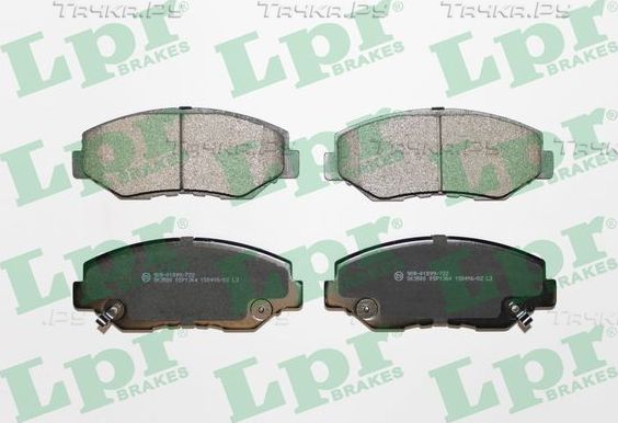 Тормозные колодки LPR передние для Honda CR-V I 1999-1999. Артикул 05P1364