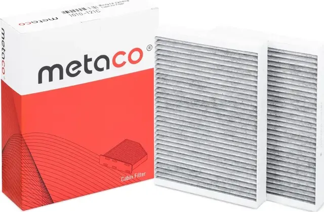Фильтр салона MERCEDES BENZ W221 (2005-) К-КТ 2 ШТ / УГОЛЬНЫЙ (Metaco). Артикул 1010121C