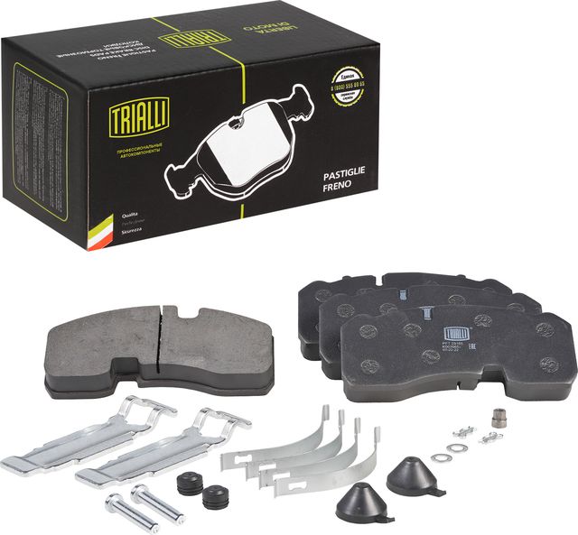Тормозные колодки Trialli (Low-Metallic) для IVECO EuroCargo I, II, III 1991-2015. Артикул PFT 29165