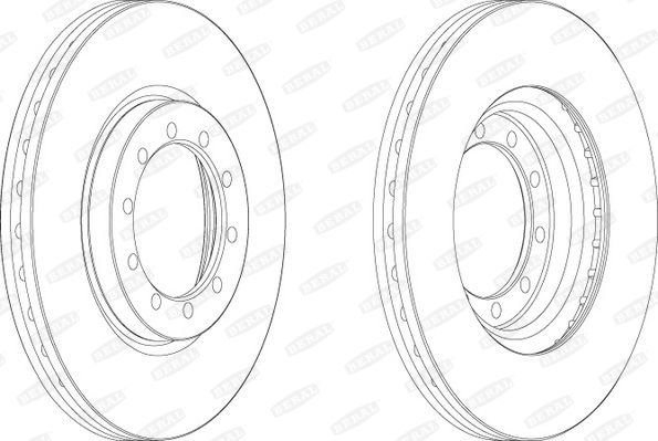 Тормозной диск BERAL для Renault Mascott 1999-2010. Артикул BCR182A