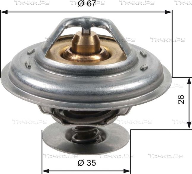 Термостат Gates для Audi 80 V (B4) 1991-1995. Артикул TH13287G1