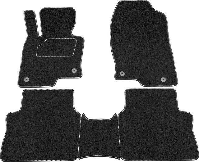 Коврики Rezkon ворсовые на резиновой основе для салона Mazda CX-5 II 2017-2026. Артикул 2523020200