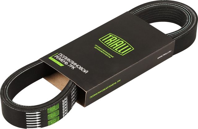 Приводной ремень поликлиновой Trialli (EPDM (Этилен-пропиленовый каучук)) для Renault Mascott 2004-2010. Артикул 7PK1642